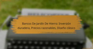 Bancos De Jardín De Hierro: Inversión duradera, Precios razonables, Diseño clásico