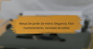 Mesas De Jardín De Vidrio: Elegancia, Fácil mantenimiento, Variedad de estilos