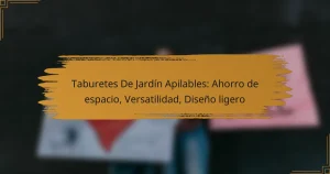 Taburetes De Jardín Apilables: Ahorro de espacio, Versatilidad, Diseño ligero